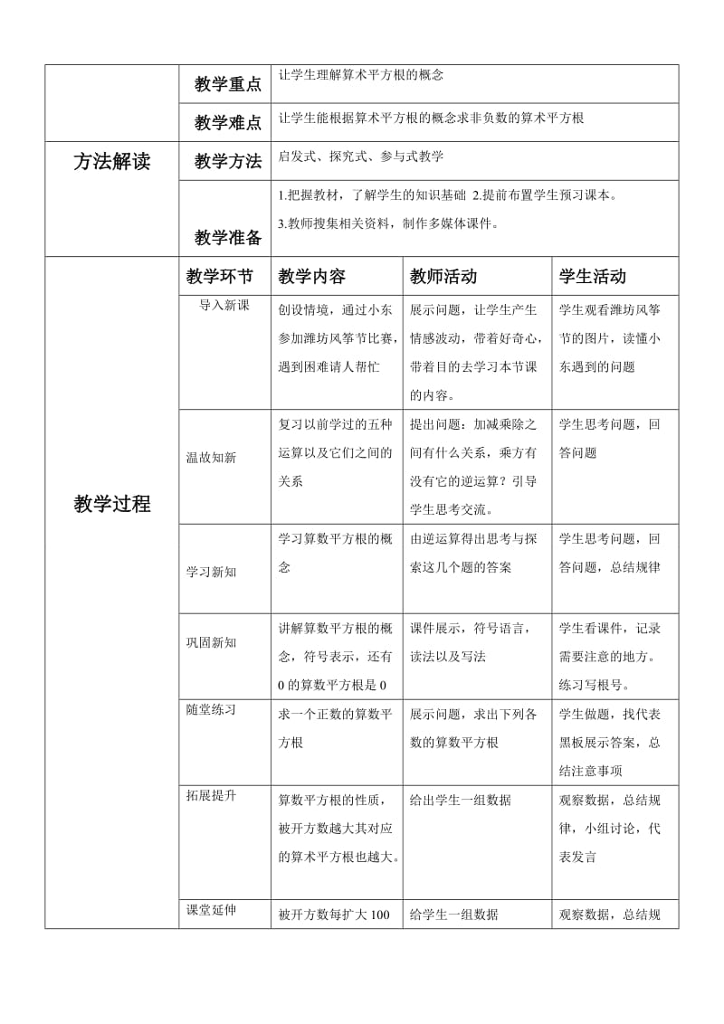 《6.1.1算数平方根》教学设计.doc_第2页