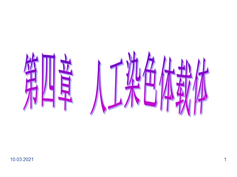 人工染色体载体PPT课件.ppt_第1页