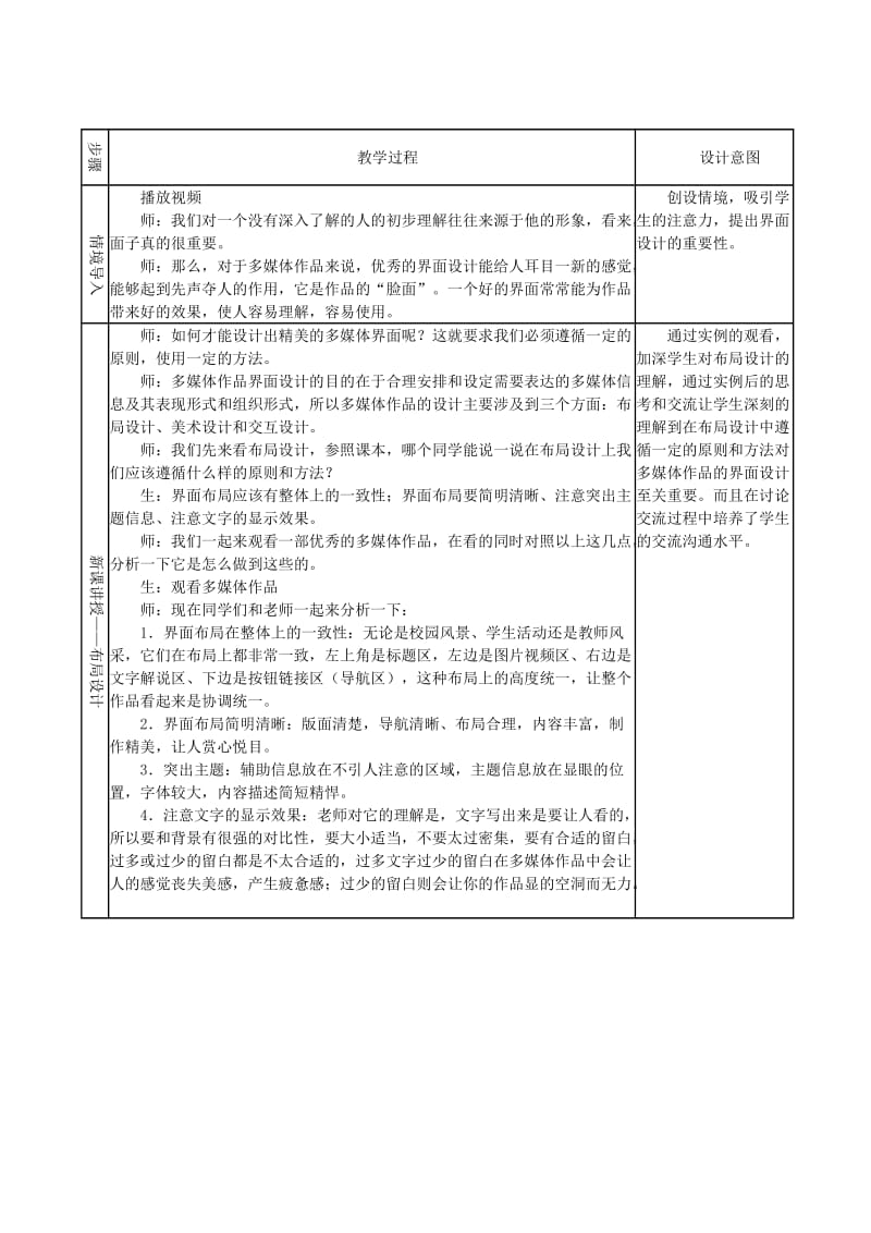 《多媒体作品的界面设计》教学设计.doc_第2页