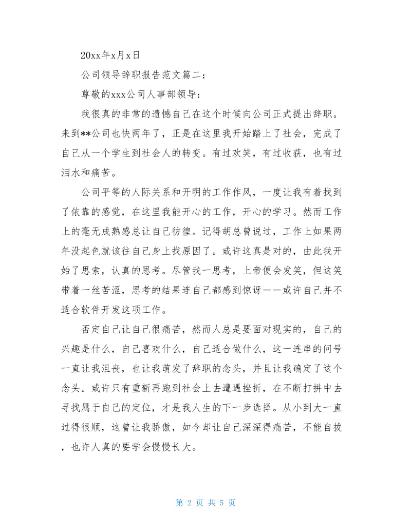 公司领导辞职报告范文.doc_第2页