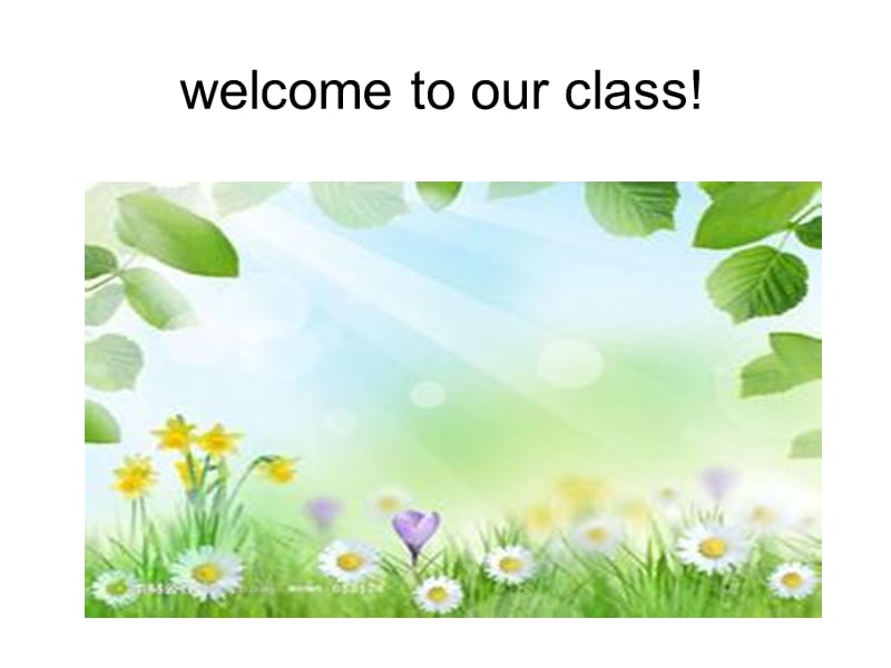 welcometoourclass.ppt_第1页