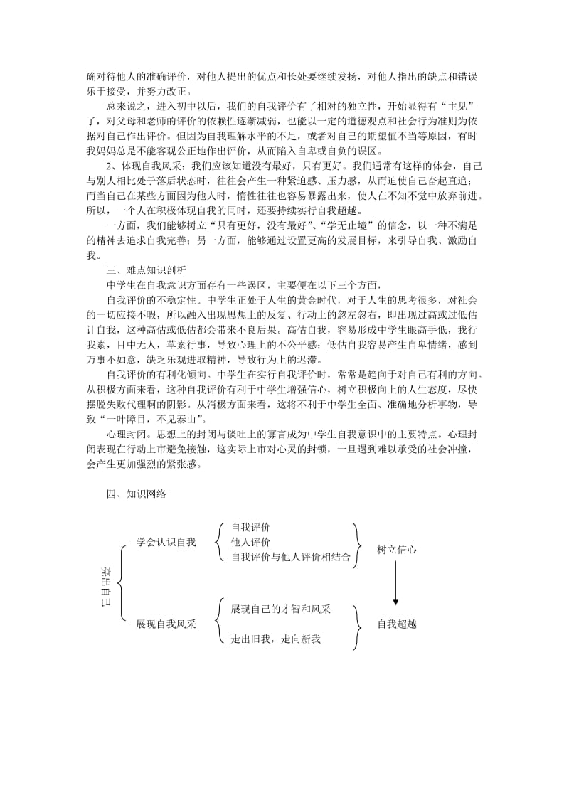 【知识点】第一单元第二节亮出你自己.doc_第2页