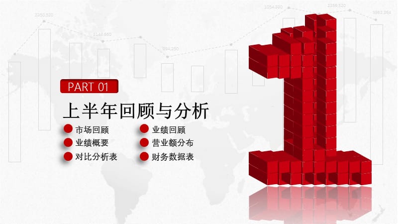 红色大气微立体全新图表财务工作数据分析报告汇报总结PPT模板课件.pptx_第3页