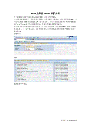 多层次结构数据LSMW导入.doc