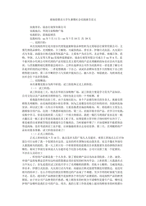 《商场促销员大学生暑期社会实践报告范文》.doc