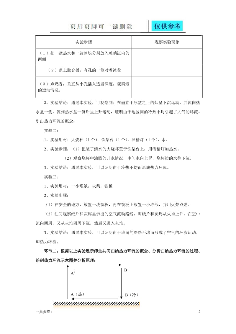 用实验学习总结热力环流[沐风教育].doc_第2页