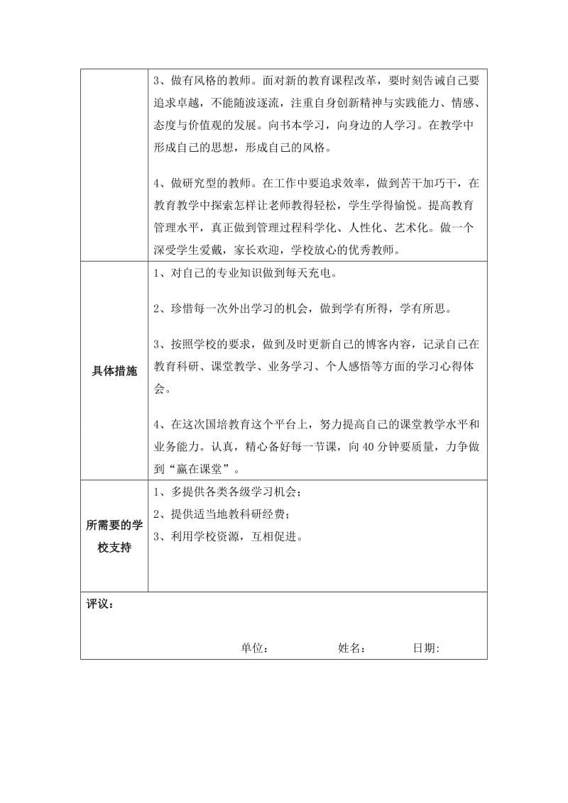 个人专业发展规划模板2 (2).doc_第2页