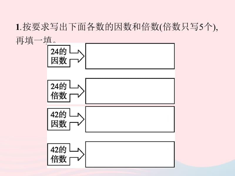 2020春五年级数学下册 2 因数与倍数 第2课时 因数和倍数习题课件 新人教版.pptx_第2页