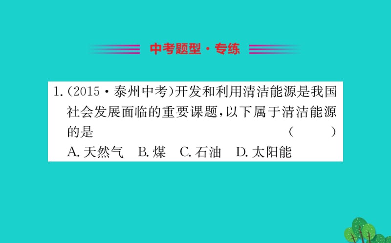 九年级物理全册 第二十二章 第1节 能源习题课件 （新版）新人教版.ppt_第2页