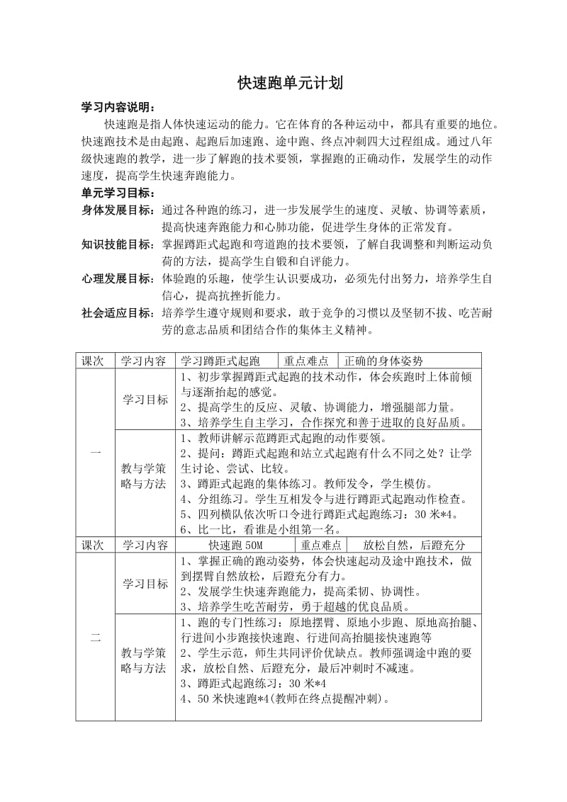 快速跑单元计划.doc_第1页