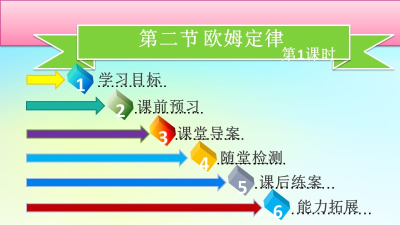 九年级物理全册 第十七章 第二节 欧姆定律（第1课时）习题课件 （新版）新人教版.ppt_第2页