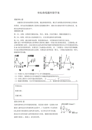 坐标曲线题纠错学案.doc