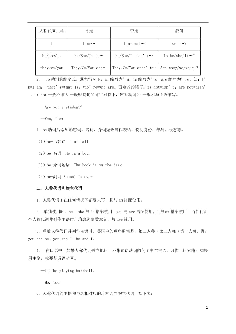 七年级英语上册 Module 1 My classmates（语法篇）试题 （新版）外研版.doc_第2页