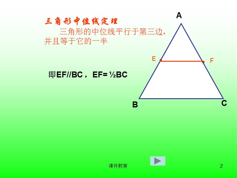 梯形中位线的证明[上课课件].ppt_第2页