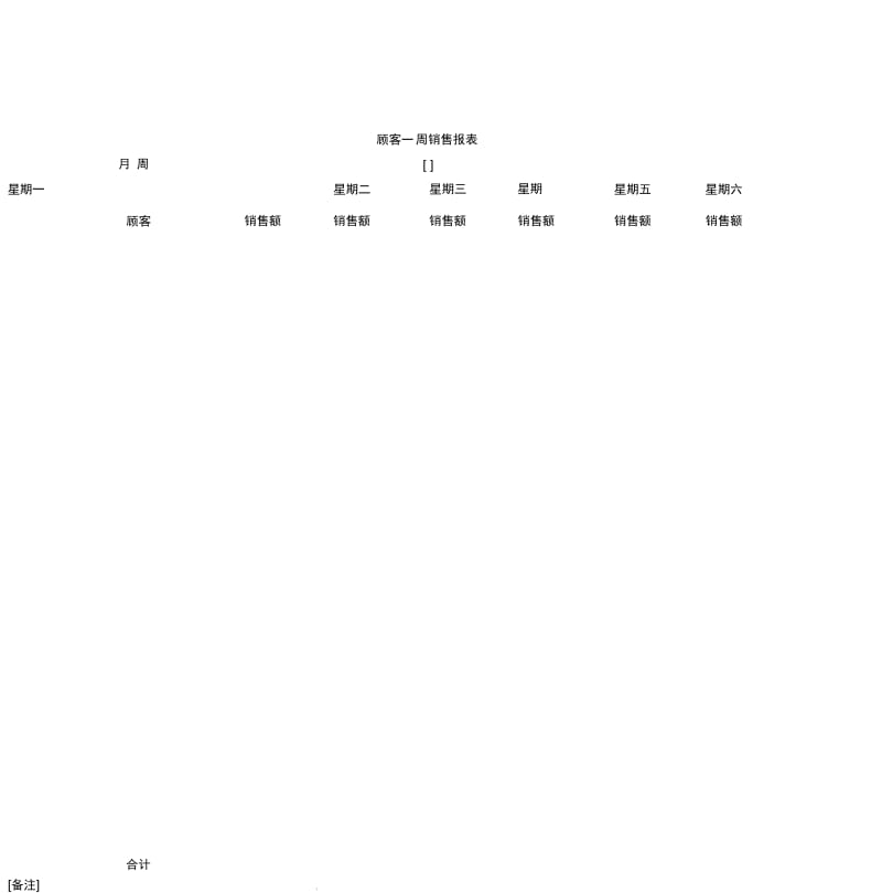 顾客一周销售报表表格模板.docx_第2页