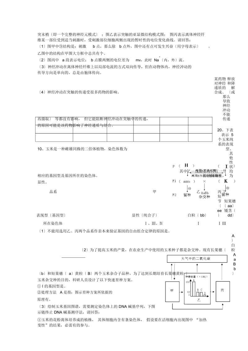 高三生物重点套题练习4.docx_第2页