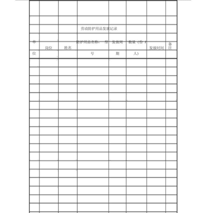 2、劳保用品发放计划、记录.docx_第3页