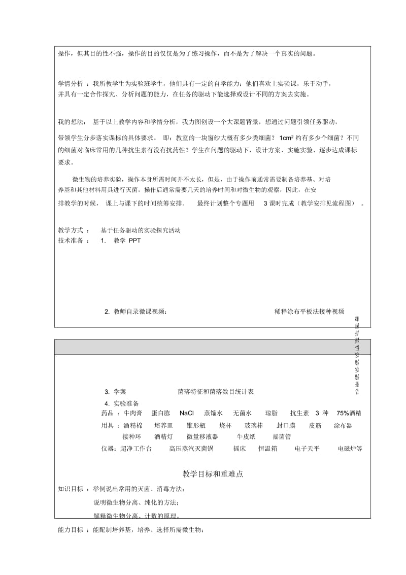 微生物的培养和应用教学设计.docx_第3页