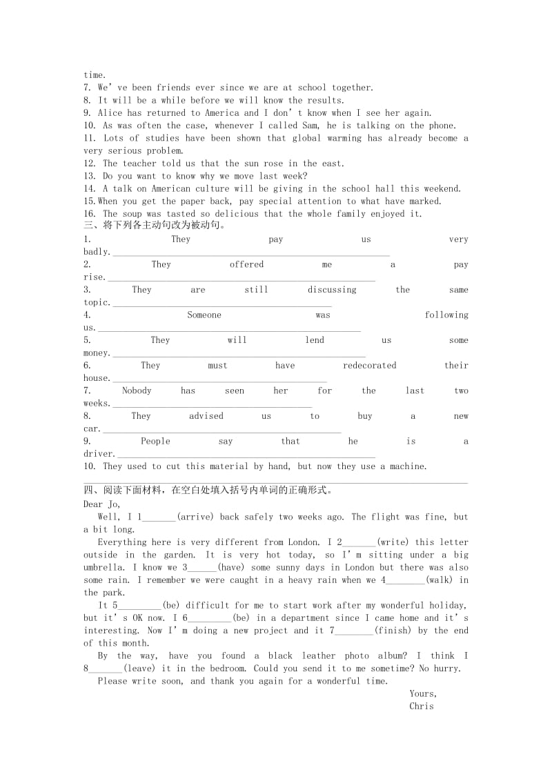 九年级英语下册 Module 3 Sport and health Unit 5 Sport Listening &amp; Grammar作业设计 牛津深圳版.doc_第2页