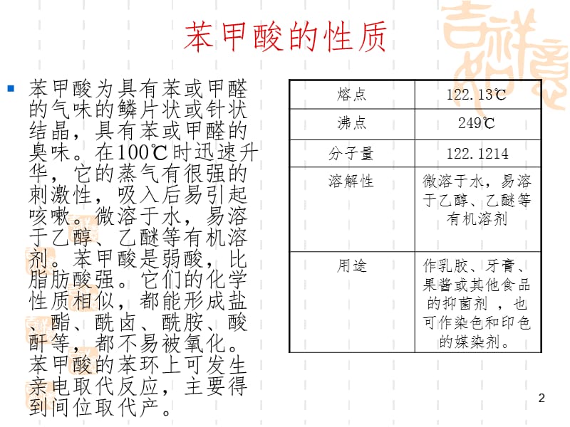 苯甲酸的制备PPT课件.ppt_第2页