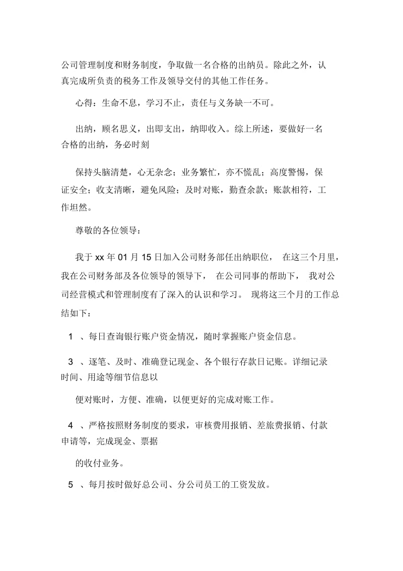 出纳见习期工作小结.docx_第3页