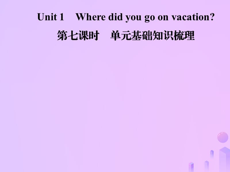 2018年秋八年级英语上册 Unit 1 Where did you go on vacation（第7课时）基础知识梳理导学课件 （新版）人教新目标版.ppt_第1页