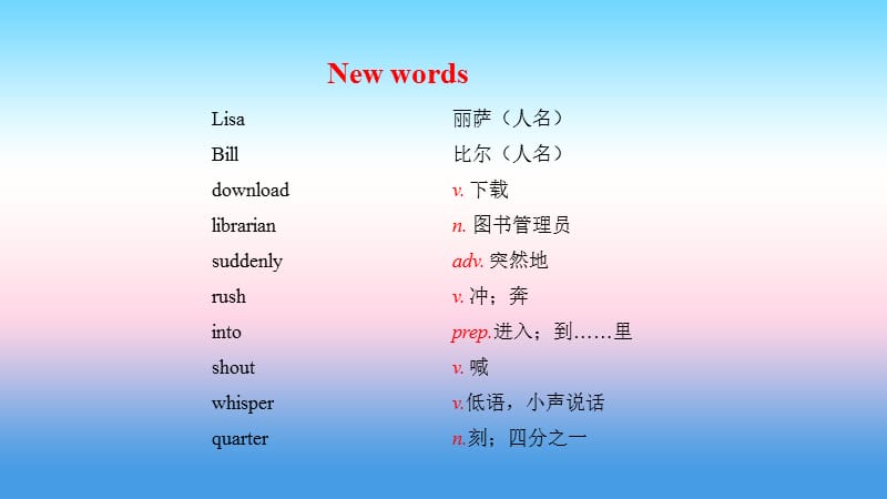 2018年秋季八年级英语上册 Unit 2 My Favoiurite School Subject Lesson 10 Looking for Lisa预习课件 （新版）冀教版.ppt_第2页