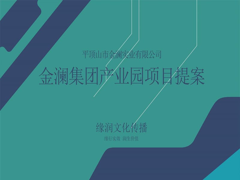 金澜集团产业园项目提案.ppt_第1页