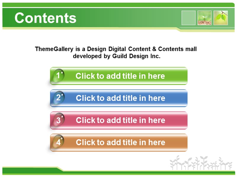 绿叶绿芽绿色生命PPT模板.ppt_第2页