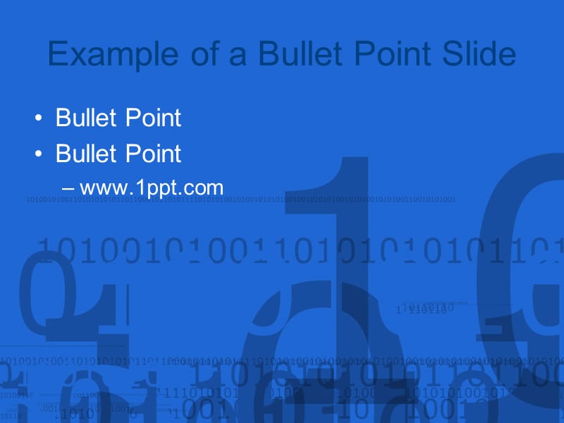 蓝色数字抽象风格PPT模板.ppt_第2页