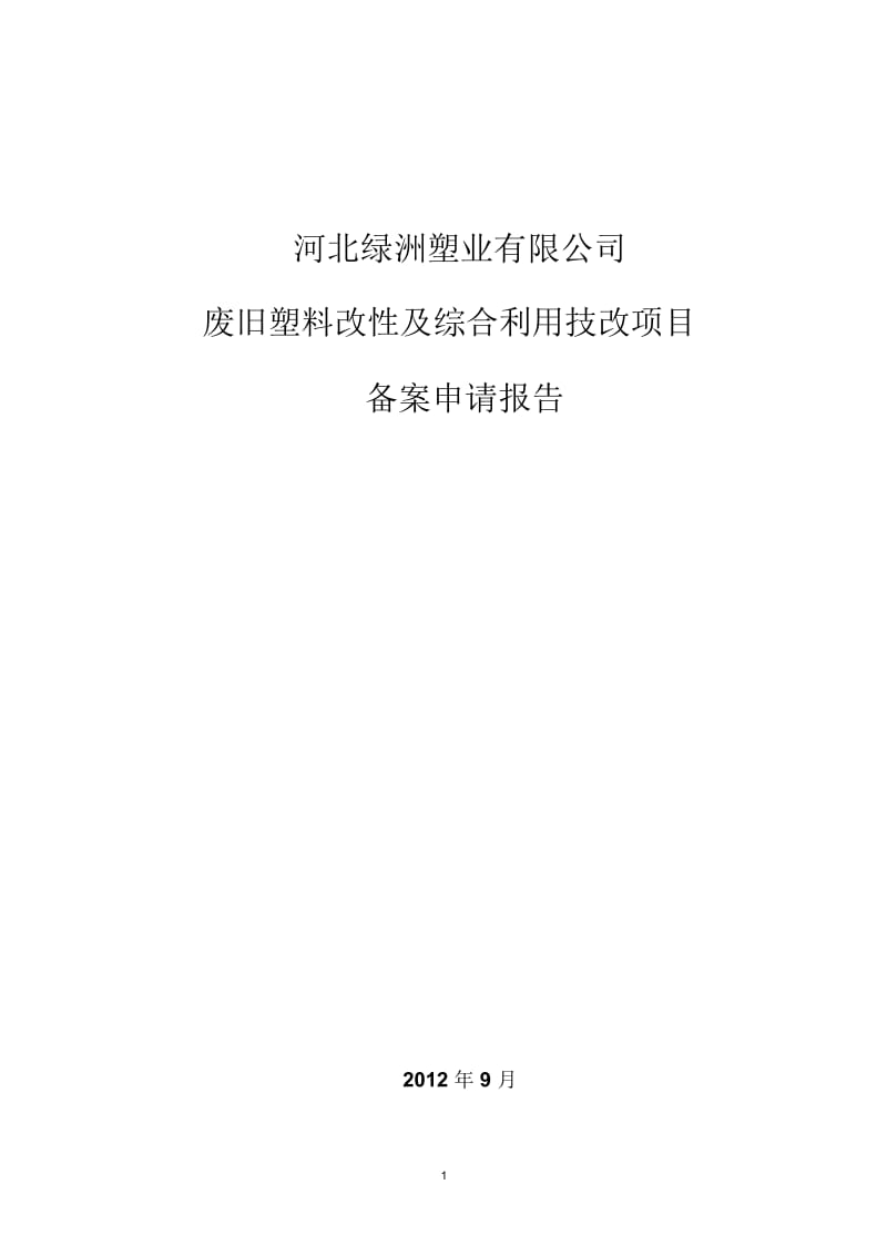 技术改造项目报告要点.docx_第1页