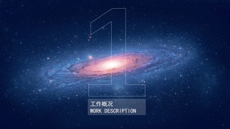 星空宇宙商务简约大气工作总结汇报PPT模板.pptx_第3页