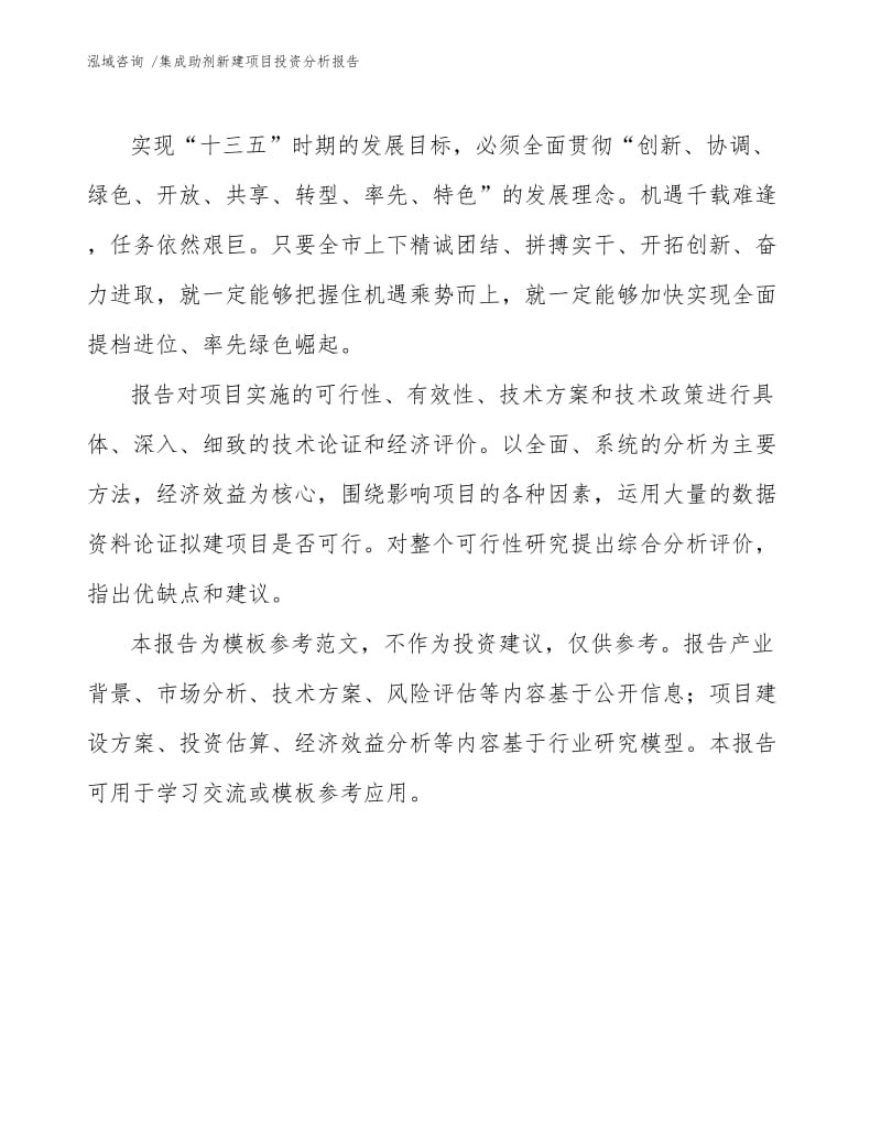 集成助剂新建项目投资分析报告范文参考.docx_第3页