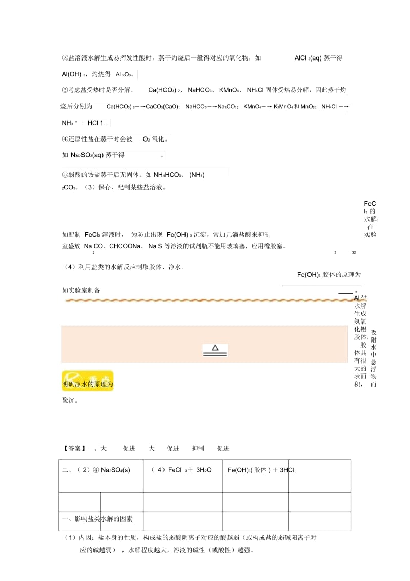 2018_2019学年高中化学第03章水溶液中的离子平衡专题3.3.2影响盐类水解的主要因素和盐类水解的应用试题.docx_第2页