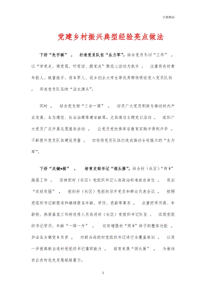 实用文档党建乡村振兴典型经验亮点做法.docx