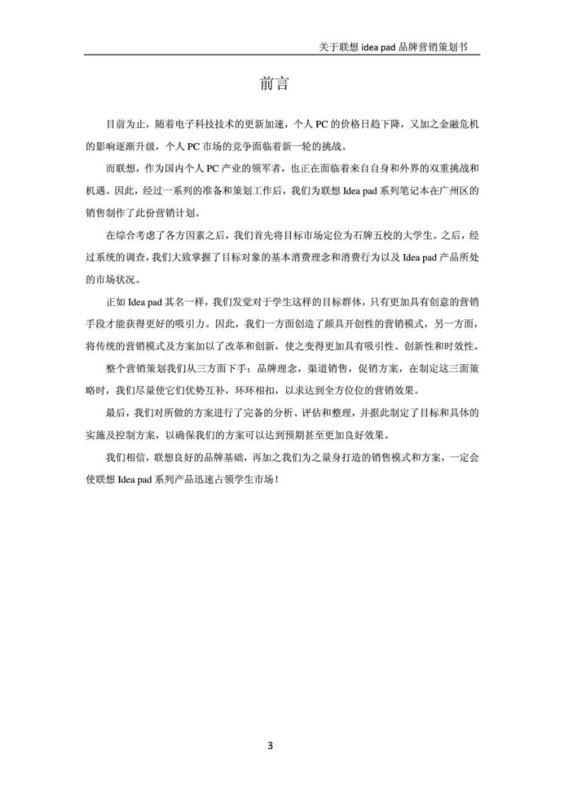 关于联想ideapad品牌营销策划书.doc_第3页