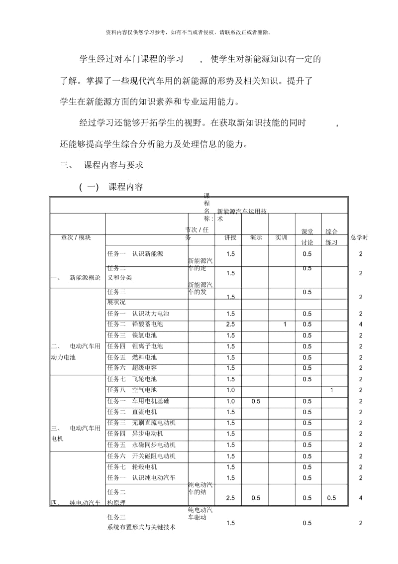 新能源汽车课程标准样本.docx_第2页