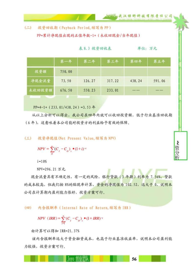 武汉绿野科技有限责任公司创业计划书(下).doc_第3页