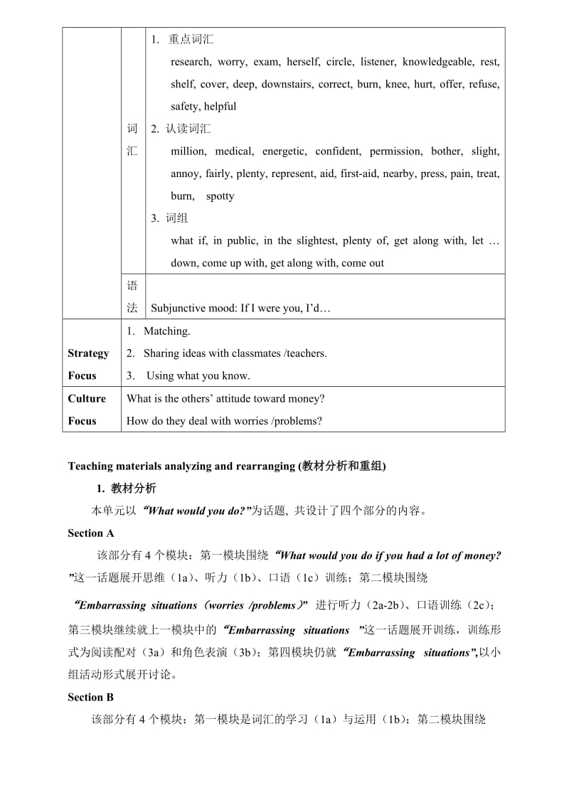 Unit4Whatwouldyoudo教案.doc_第2页