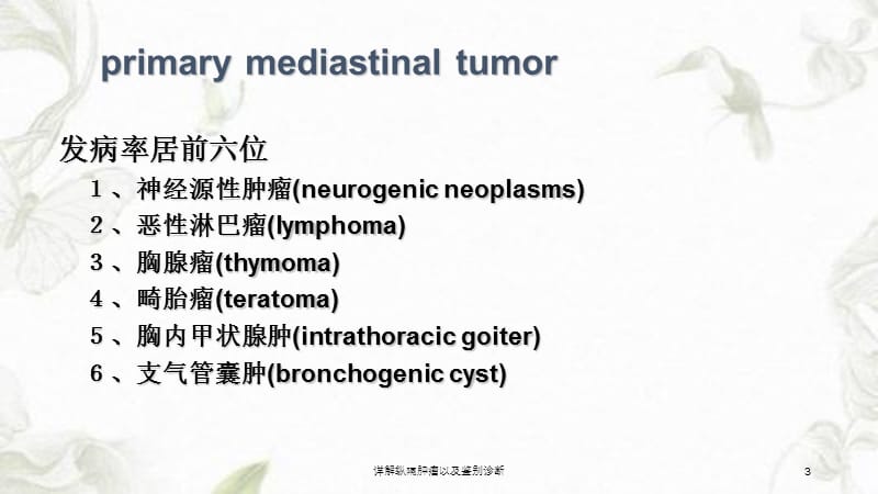 详解纵隔肿瘤以及鉴别诊断课件.ppt_第3页