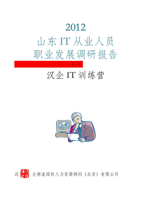 汉企it从业人员职业状况调查统计分析(一).doc