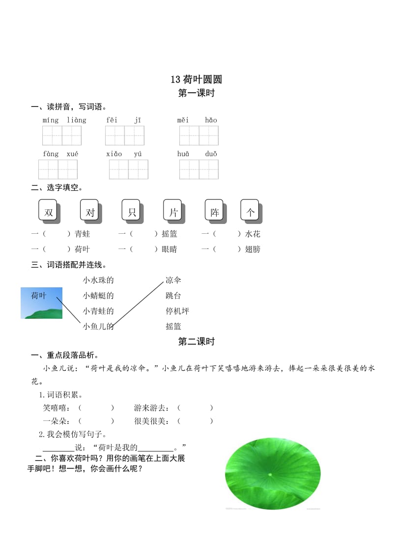 13荷叶圆圆.doc_第1页