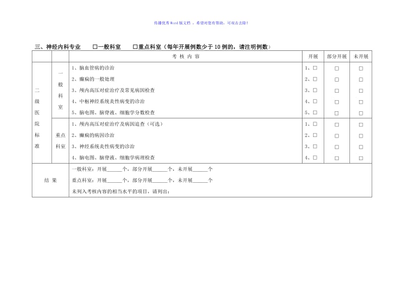 二级综合医院评审标准(专业技术项目)Word编辑.doc_第3页