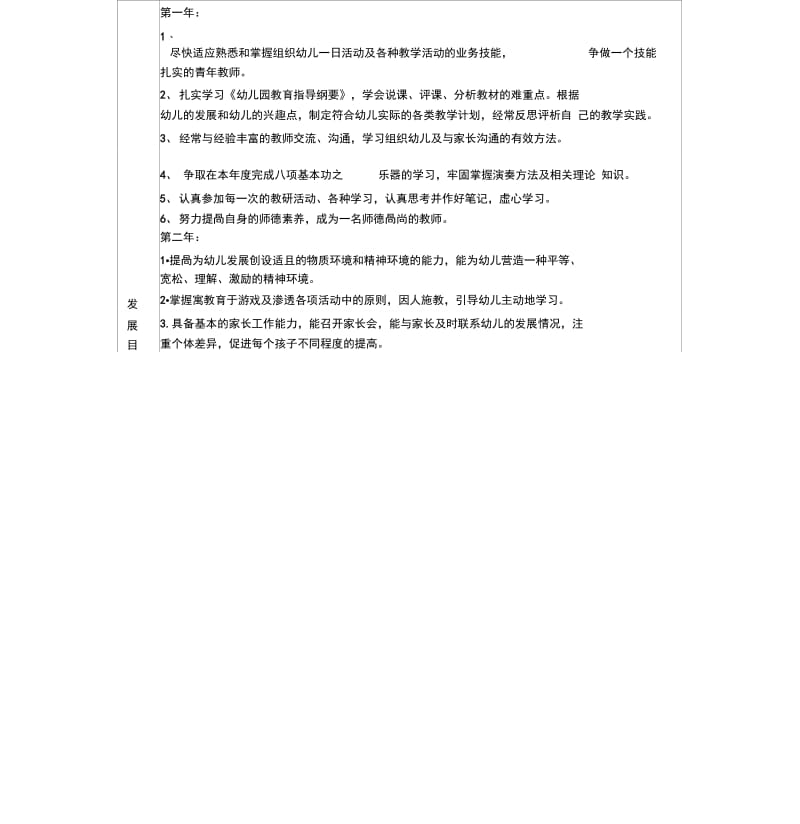 幼儿园教师个人三年发展规划-(12321).docx_第3页