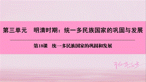 七年级历史下册 第三单元 明清时期 统一多民族国家的巩固与发展 第18课 统一多民族的巩固和发展课件 新人教版.ppt