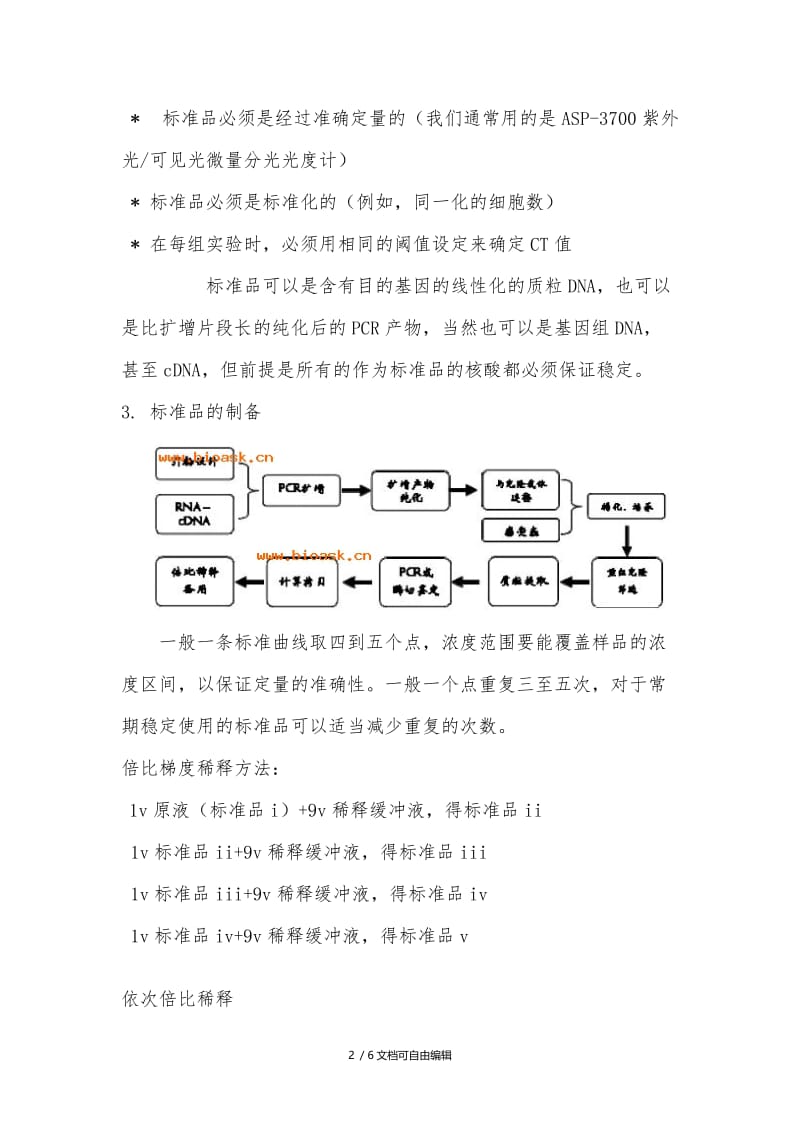 荧光定量PCR之绝对定量分析-标准曲线的绘制.doc_第2页