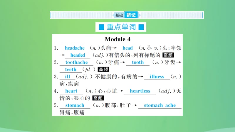 山东省德州市2019年中考英语一轮复习 八下 第10讲 Module 4-Revision module A课件.ppt_第3页