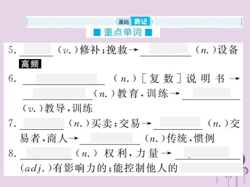 山东省潍坊市2019年中考英语总复习 第一部分 九上 第十七讲课件.ppt_第3页