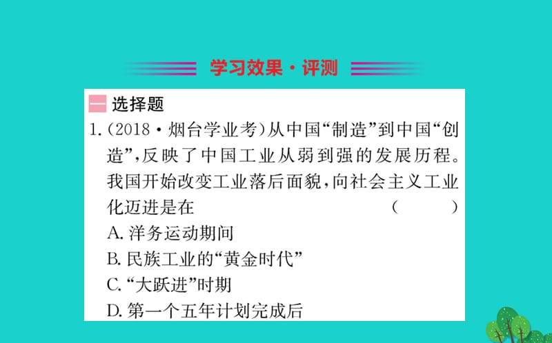 八年级历史下册 第二单元 社会主义制度的建立与社会主义建设的探索 第4课 新中国工业化的起步和人民代表大会制度的确立习题课件 新人教版.ppt_第2页