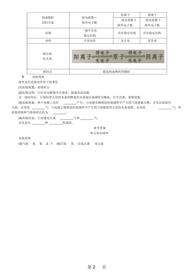 鲁教版九年级化学第二章单元知识清单含答案.docx_第3页